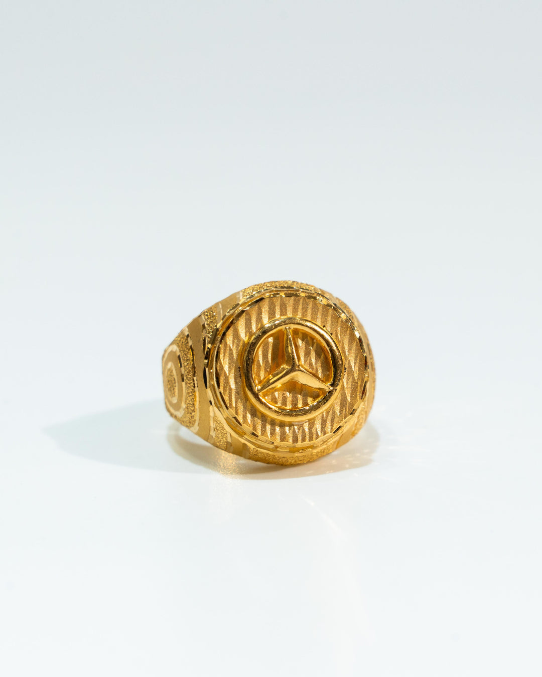 22k Mercedes Benz Men's Ring - Gobind Jewelers