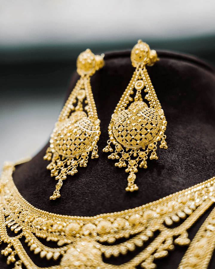 22K Multilayered Bridal Set - Gobind Jewelers