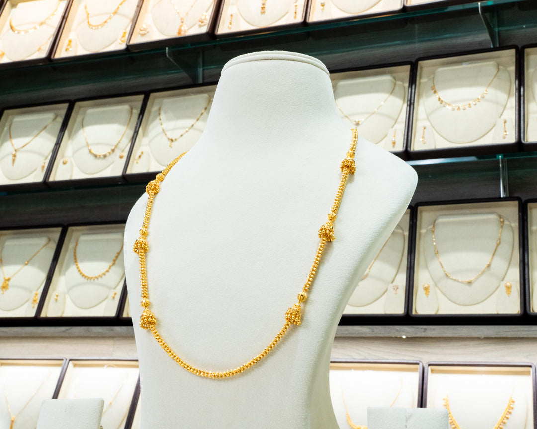 22k Womens Plateau chain - Gobind Jewelers