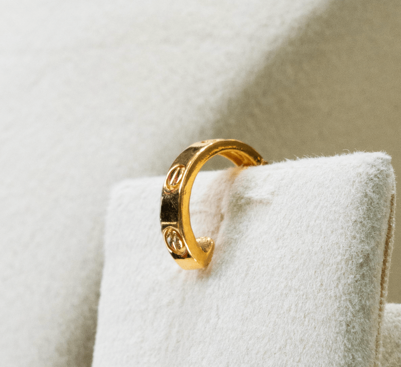 Cartier Inspired Unisex ring in 22k gold - Gobind Jewelers