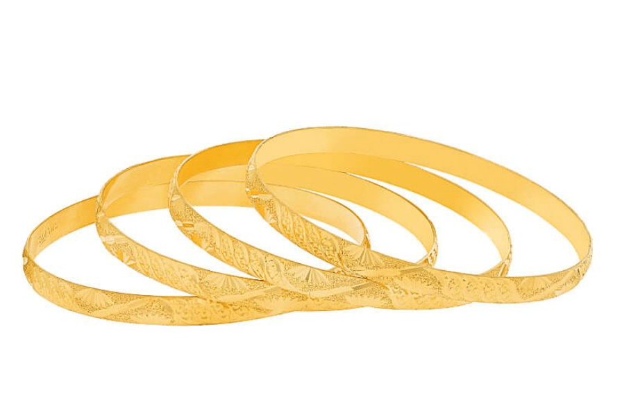 Engraved Everyday Bangles - Gobind Jewelers