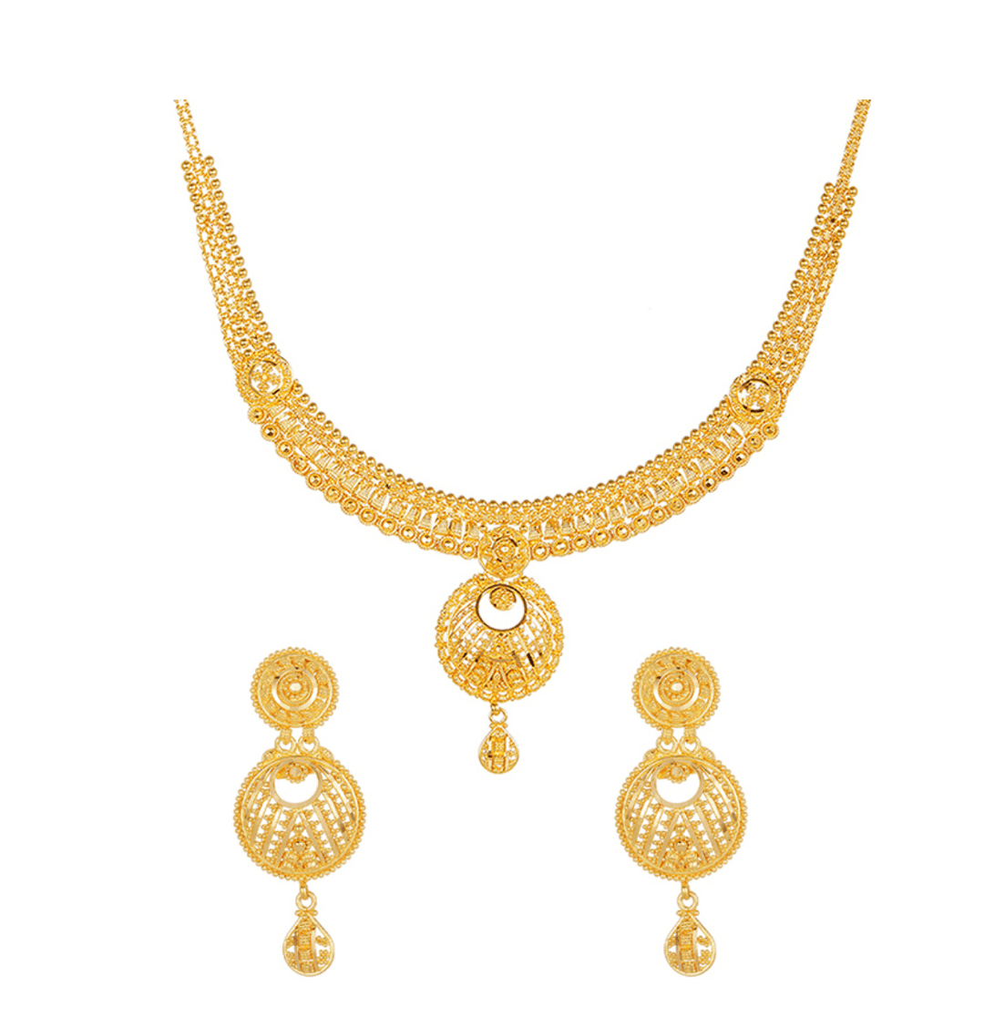 Gold Necklace Set - Gobind Jewelers